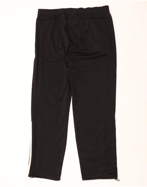 Pantaloni da tuta da uomo Adidas UK 42/44 Large Nero Poliestere