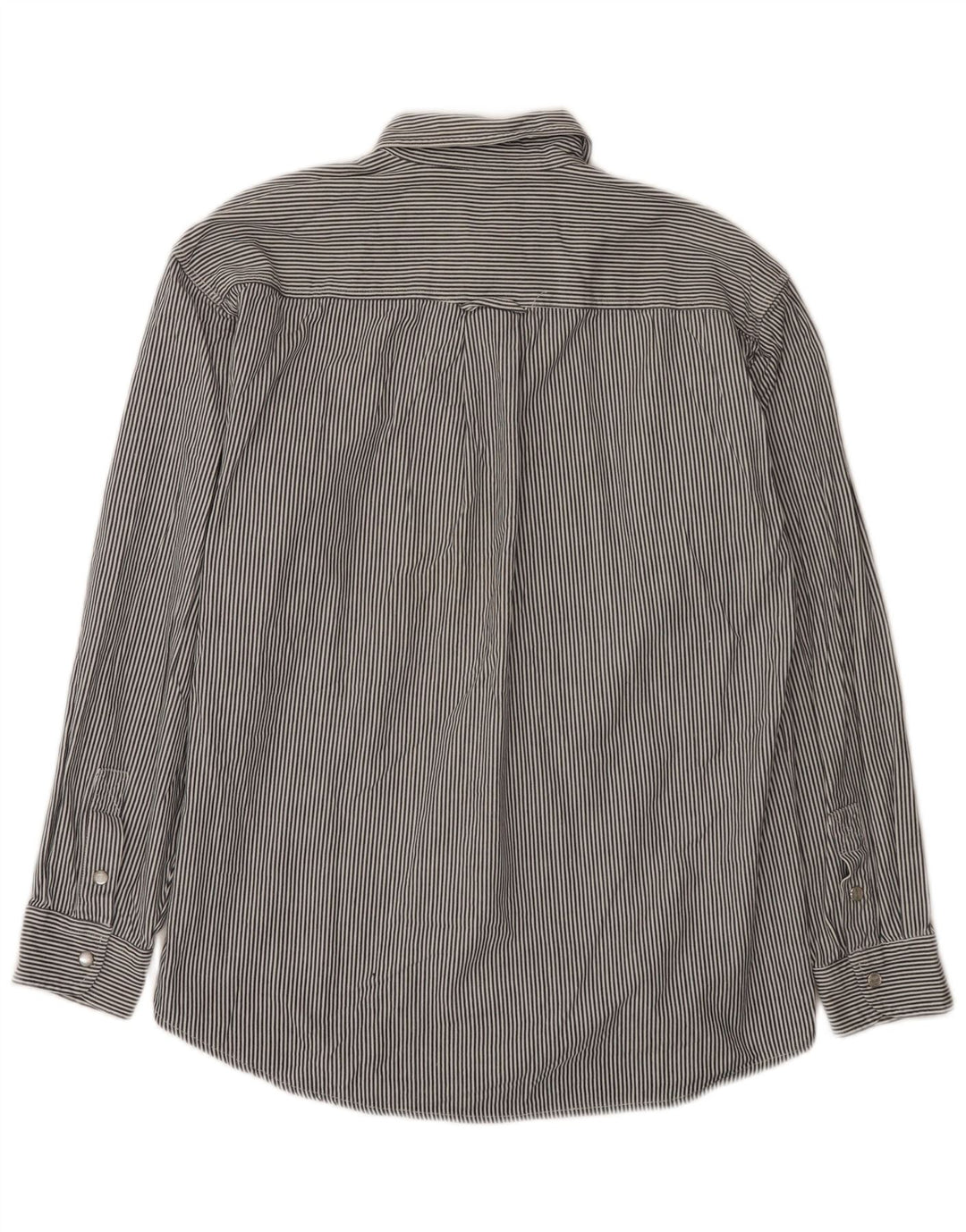 Camicia da uomo Wrangler in cotone gessato grigio medio