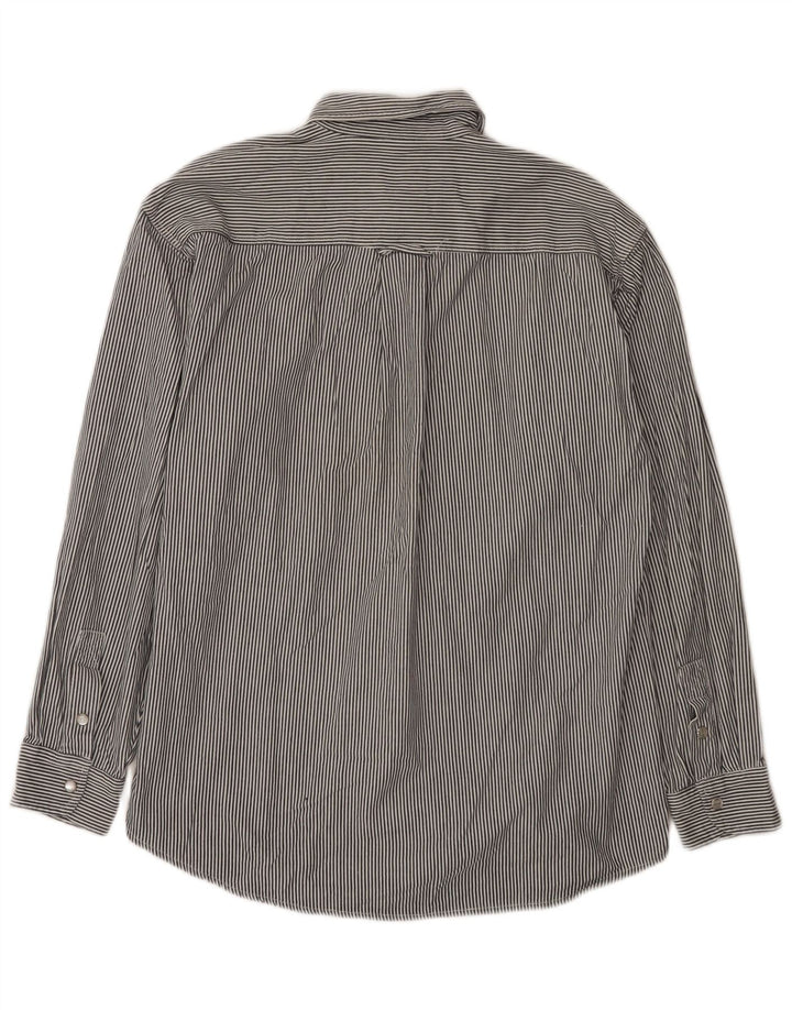 Camicia da uomo Wrangler in cotone gessato grigio medio
