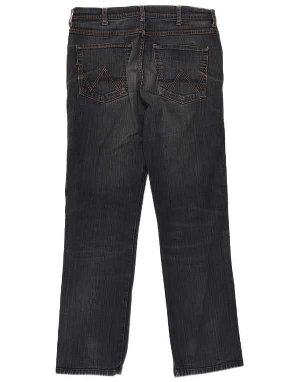 Jeans dritti elasticizzati Arizona da uomo Wrangler W32 L32 cotone blu navy