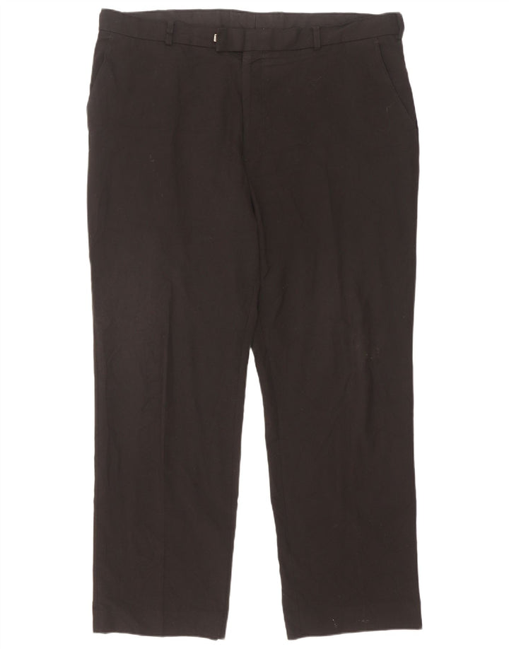Pantaloni da abito dritti su misura da uomo Marks & Spencer W40 L31 neri