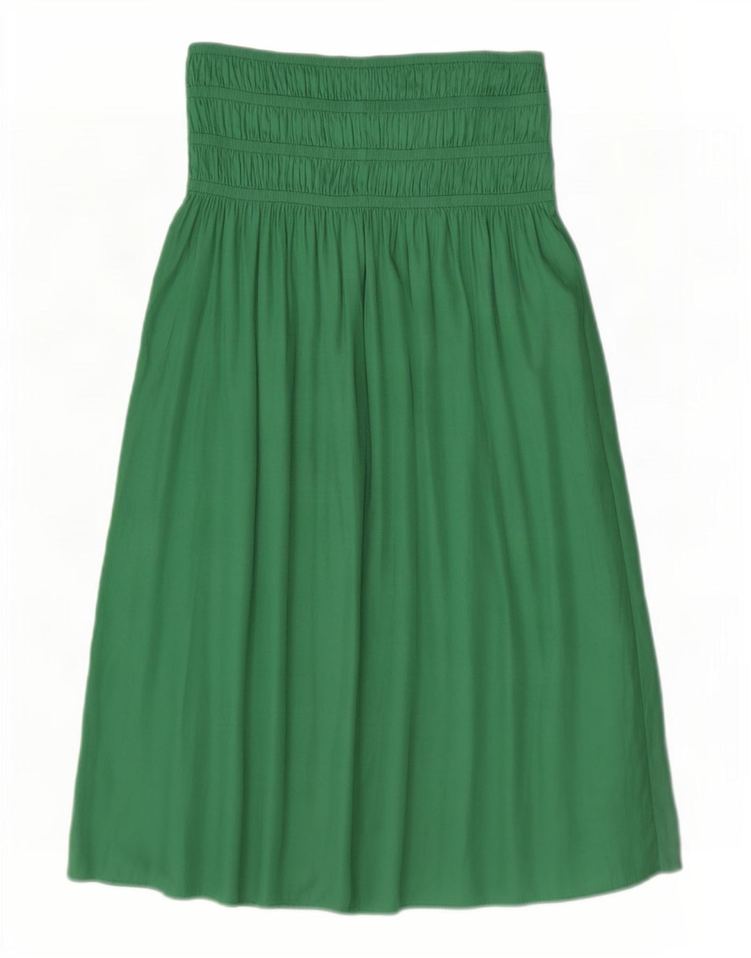 Gonna lunga da donna Marks & Spencer UK 10 piccola W34 poliestere verde
