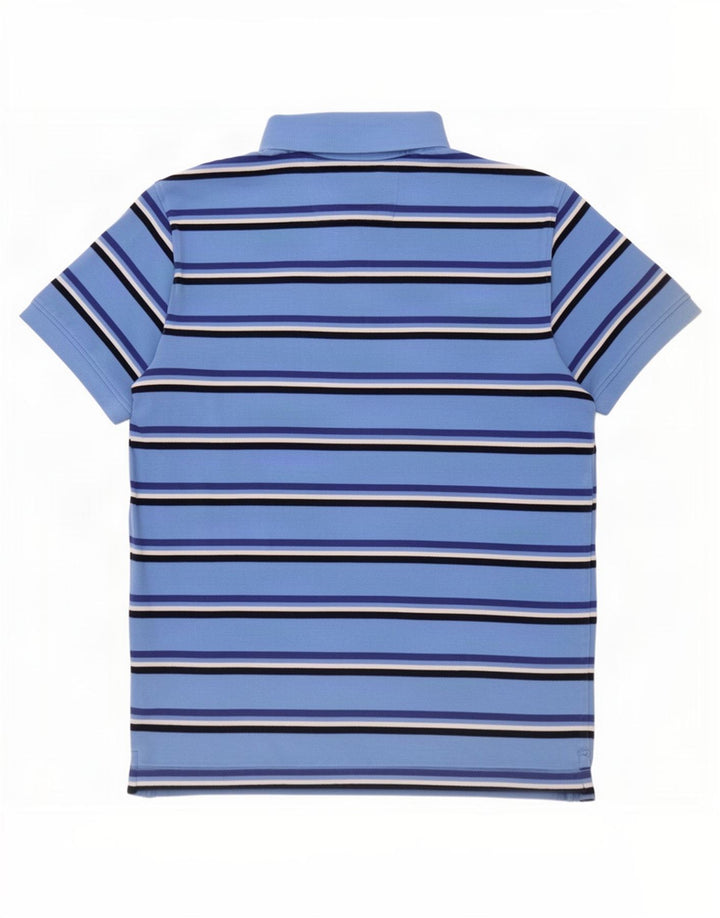 Crew Clothing Polo da uomo in cotone a righe blu medio