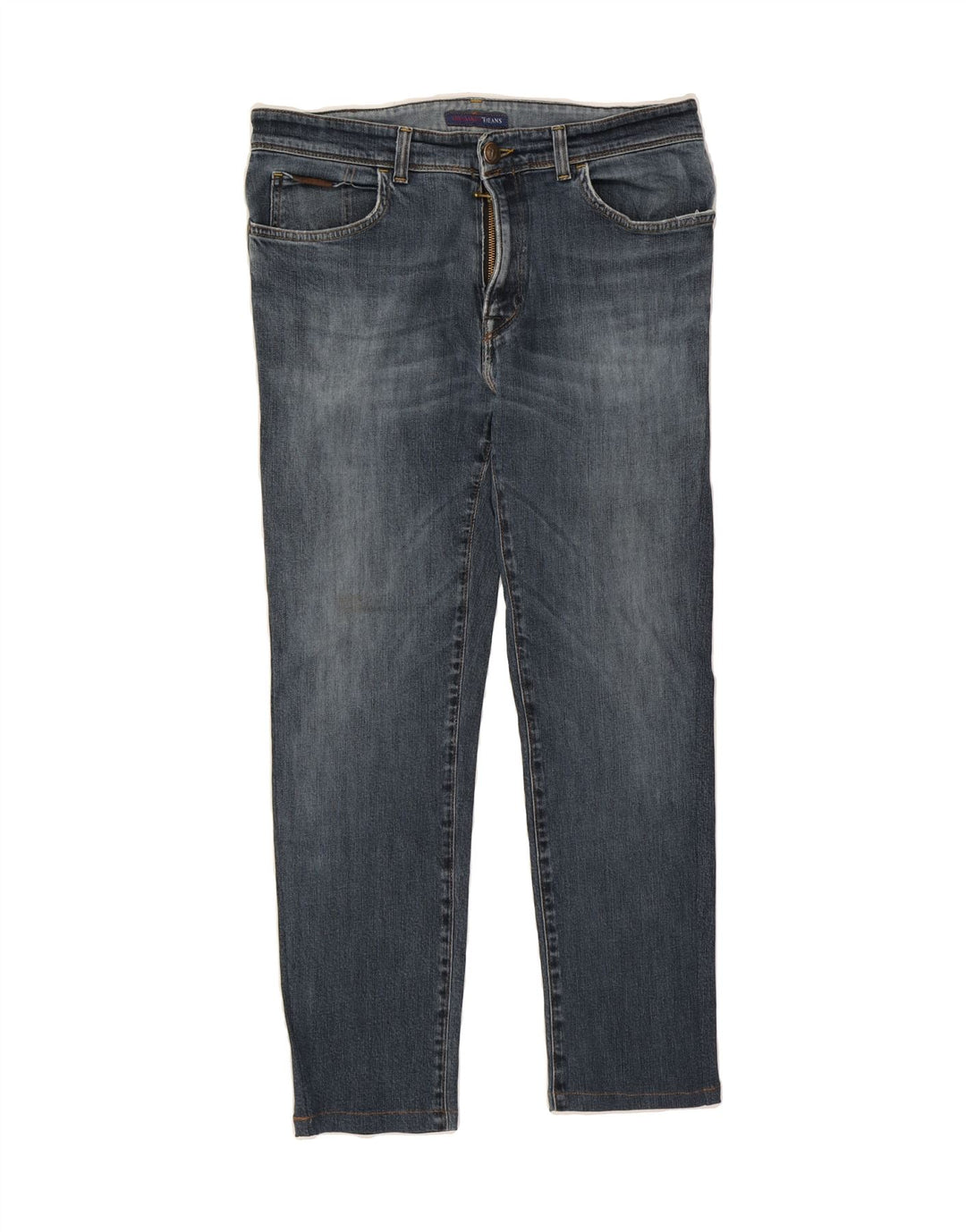 TRUSSARDI Mens Slim Jeans W33 L27 Blue Vintage Trussardi and Second-Hand Trussardi from Messina Hembry 