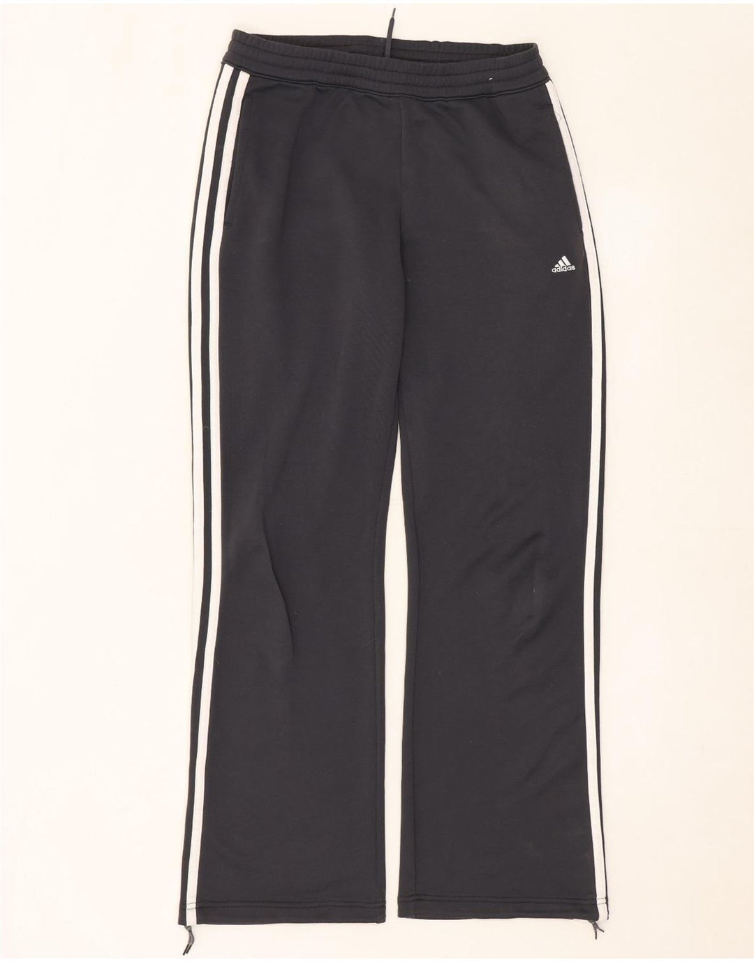 Pantaloni della tuta da donna Adidas UK 12 Poliestere grigio medio
