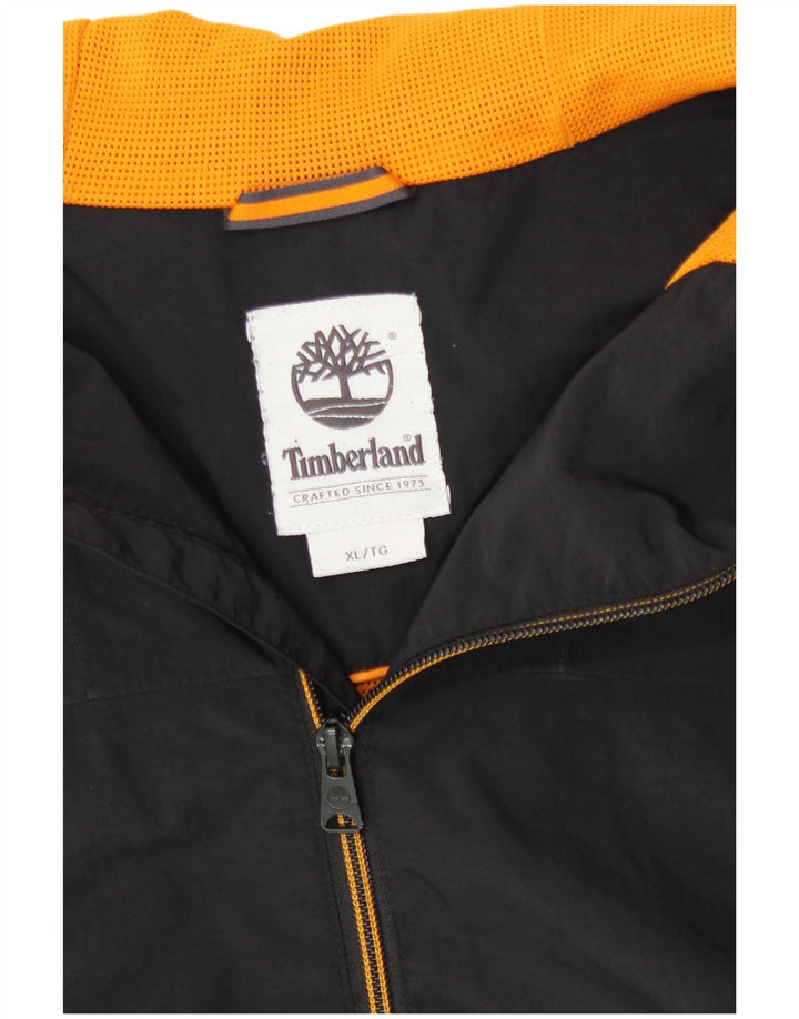 Giubbotto bomber con cappuccio da uomo Timberland UK 42 XL nylon nero
