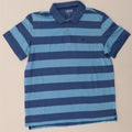 IZOD Mens Polo Shirt XL Blue Striped Vintage Izod and Second-Hand Izod from Messina Hembry 