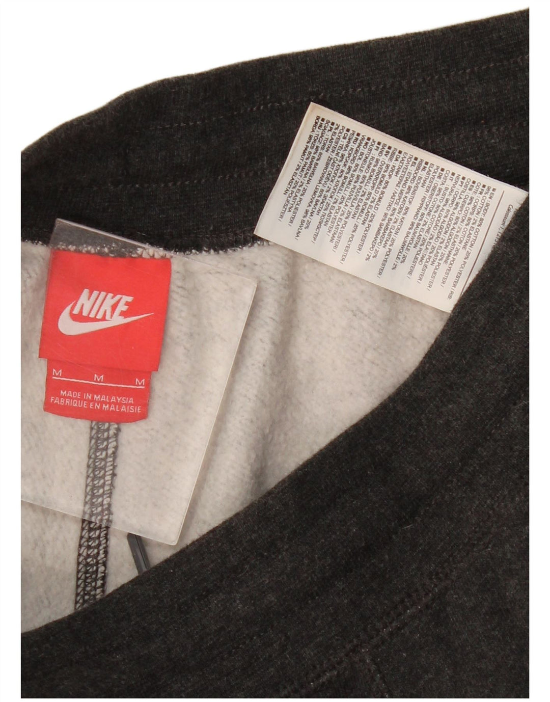Pantaloni da tuta con grafica Nike da uomo, pantaloni da jogging, cotone grigio medio
