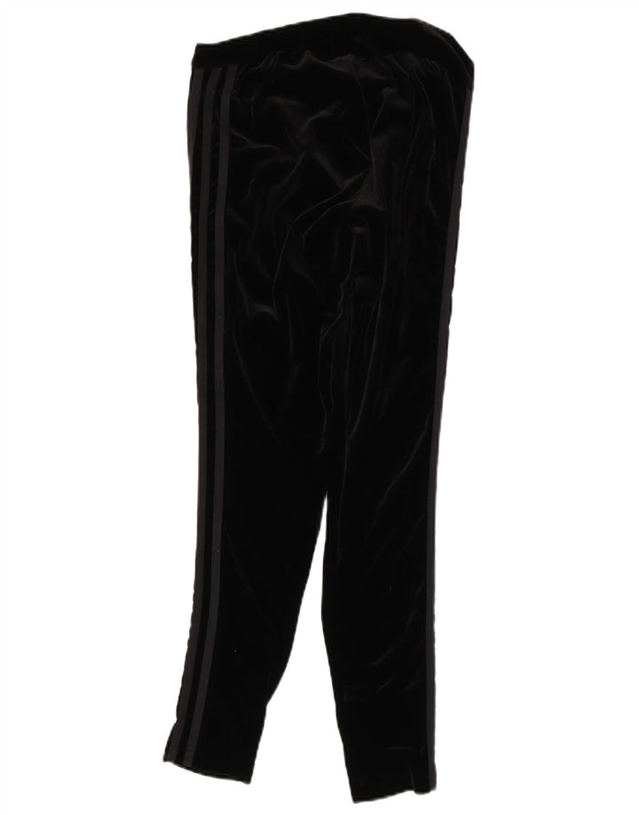 Leggings in velluto da donna Adidas UK 12 poliestere nero medio