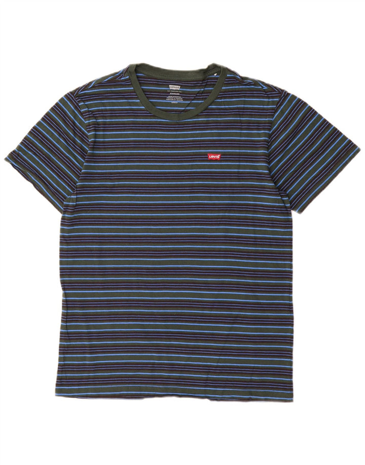 T-shirt standard da uomo Levi's Top piccola in cotone a righe blu navy