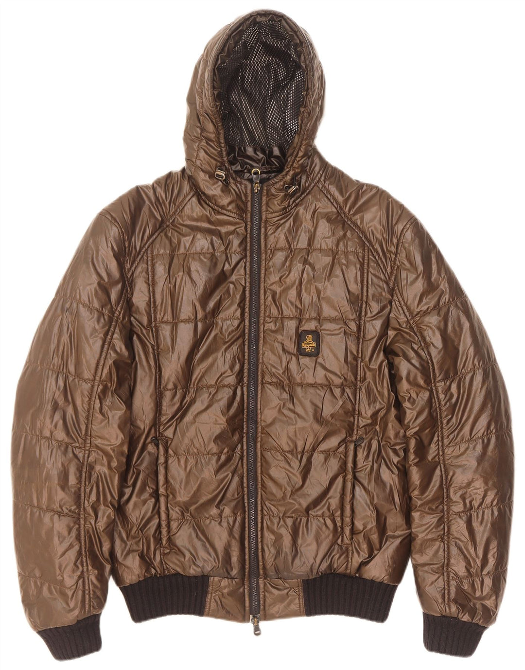 Refrigiwear Giacca imbottita con cappuccio Sixty da uomo UK 38 Poliestere marrone medio