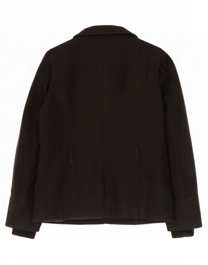 Giacca a vento da donna Zara UK 16 grande in lana nera