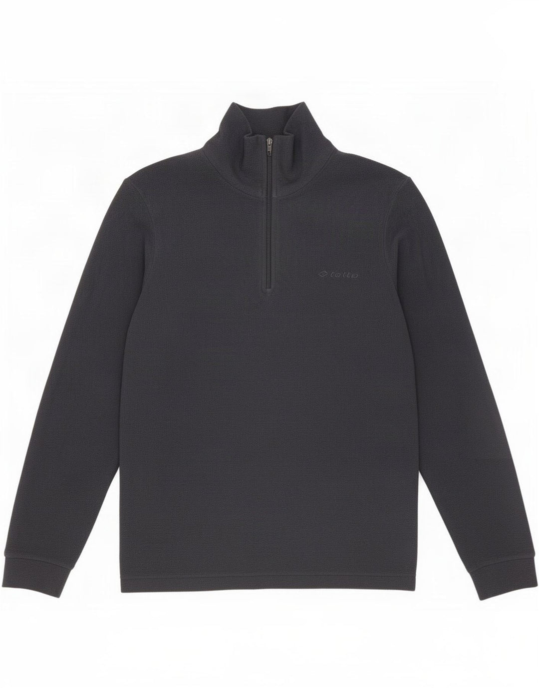 Maglione in pile da uomo con zip e collo Lotto, grande, in poliestere blu navy