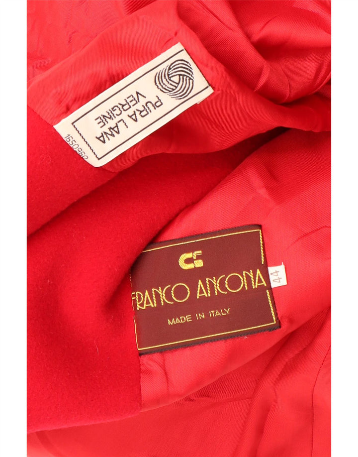Cappotto Doppiopetto Oversize da Donna Franco Ancona IT 44 Rosso Medio