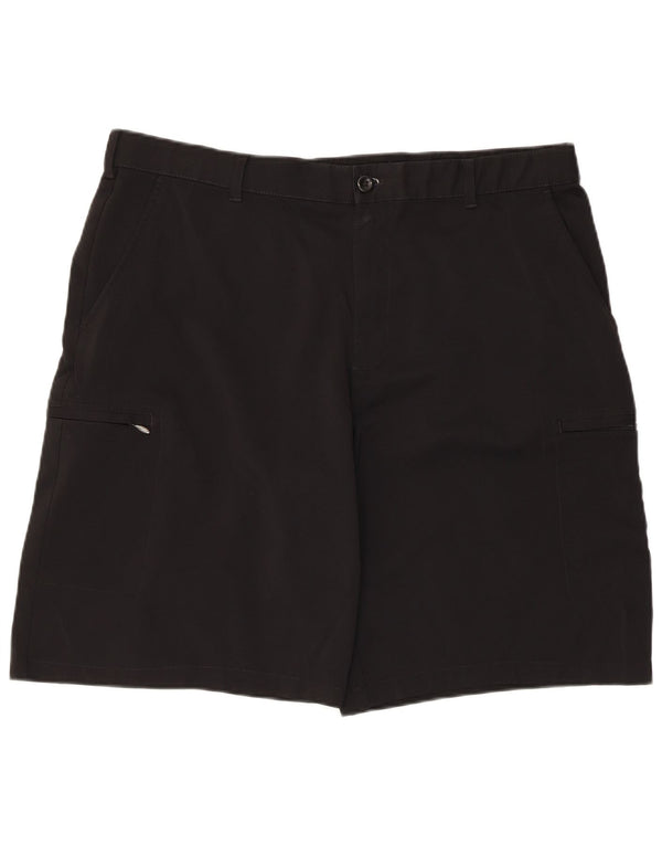 Pantaloncini cargo da uomo Izod W38 XL poliestere nero