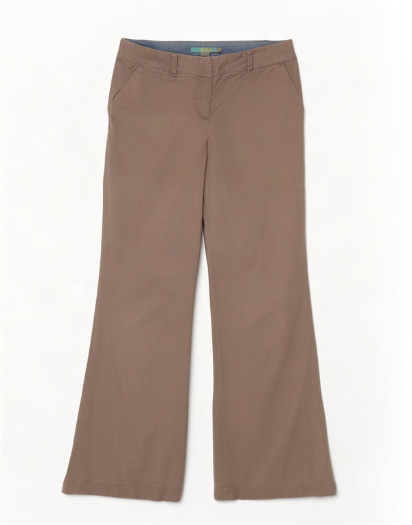 Pantaloni chino svasati da donna Boden UK 10 piccoli W28 L31 cotone grigio