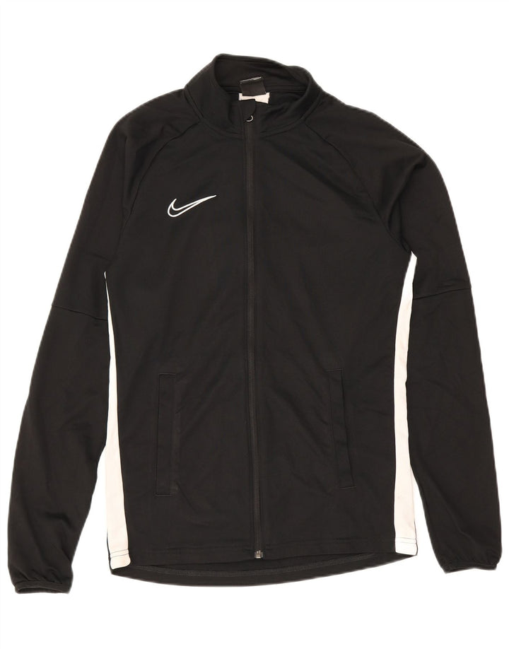 Giacca da tuta Nike Dri Fit da uomo, piccola, in poliestere color block nero