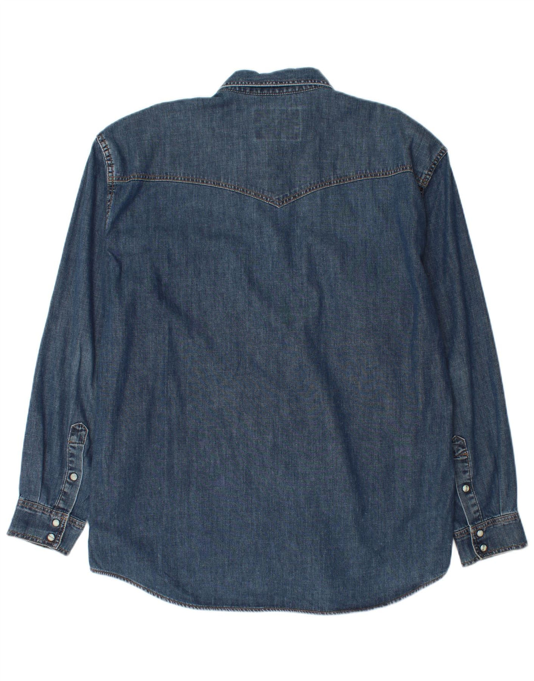 Camicia di jeans da uomo Wrangler XL in cotone blu