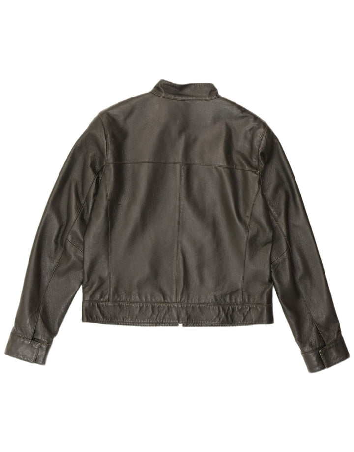 Giacca in pelle da donna HELLINE UK 14 Pelle verde medio