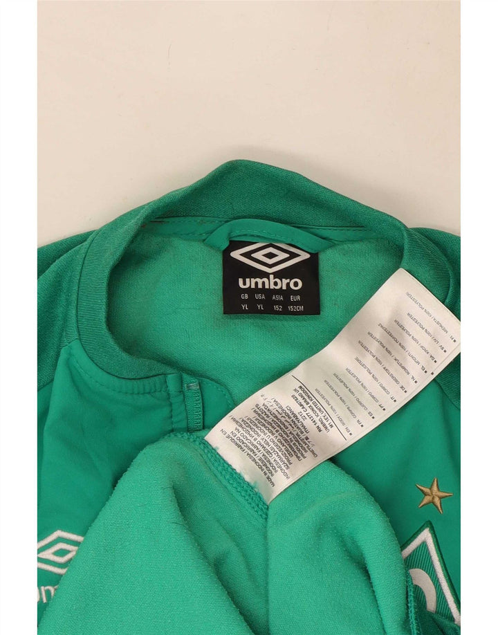 Giacca da tuta da ragazzo Umbro 11-12 anni Large Green Colourblock