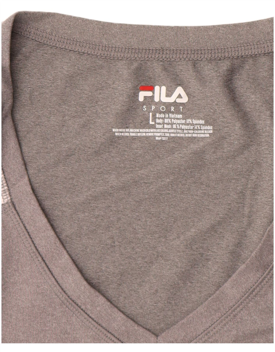 T-shirt da donna FILA Top UK 14 Large Grigio Colourblock