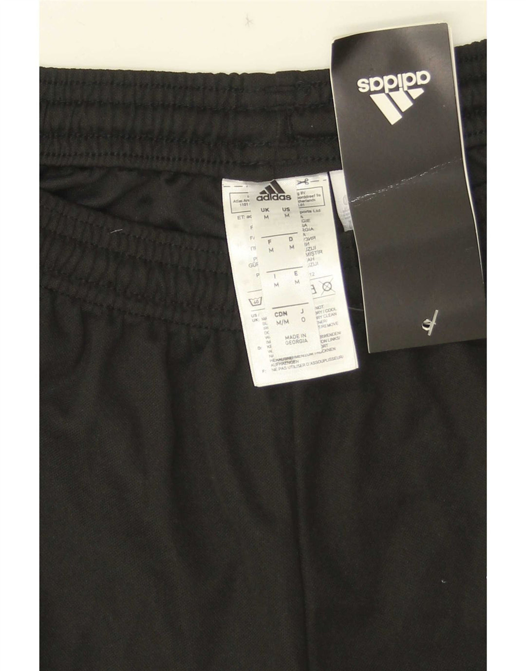 Pantaloncini sportivi Adidas Climalite da uomo medio poliestere nero