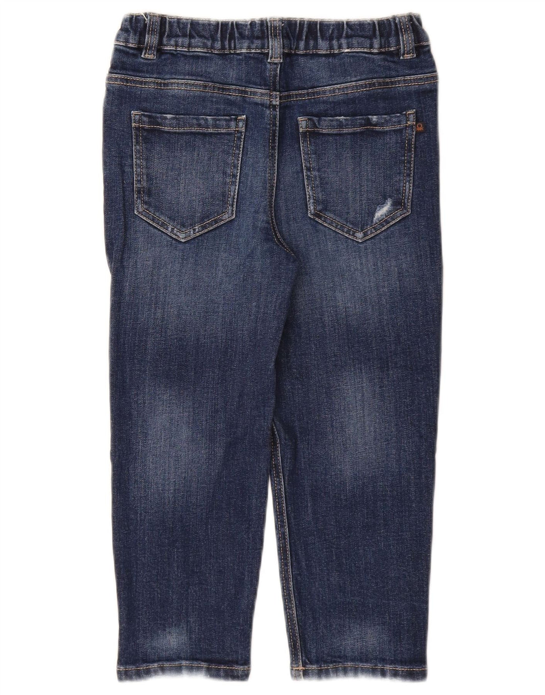 Jeans dritti Justin BENETTON per ragazzi 6-7 anni W22 L17 cotone blu