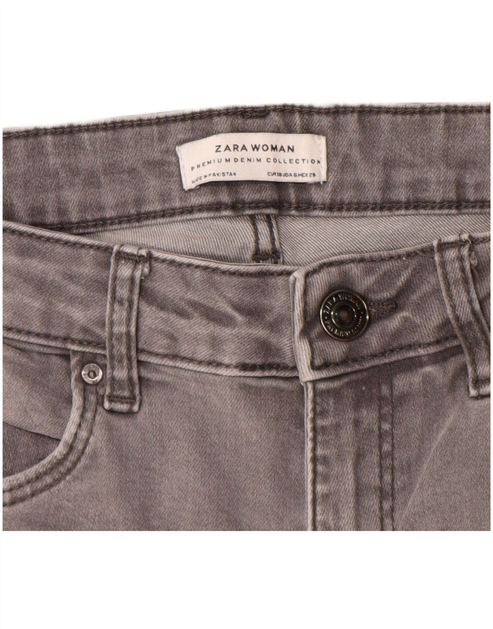 Jeans skinny da donna Zara EU 38 Small W28 L28 Cotone grigio