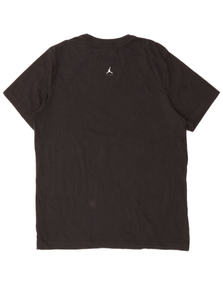 JORDAN T-shirt grafica da uomo grande in cotone nero