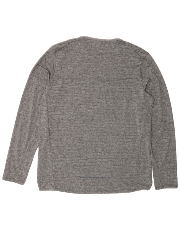 Top Zara da uomo a maniche lunghe XL grigio poliestere