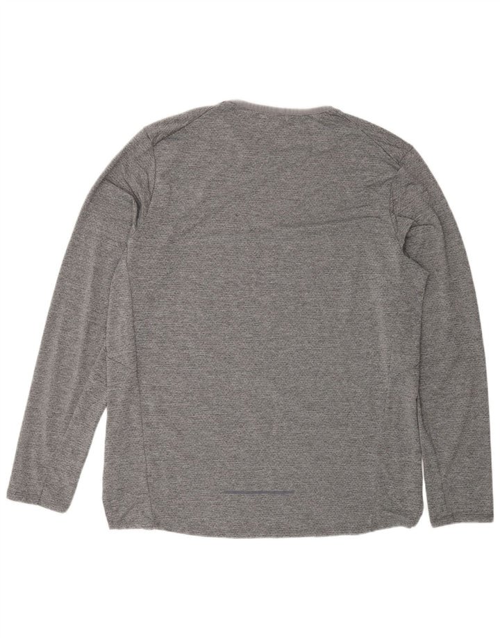 Top Zara da uomo a maniche lunghe XL grigio poliestere