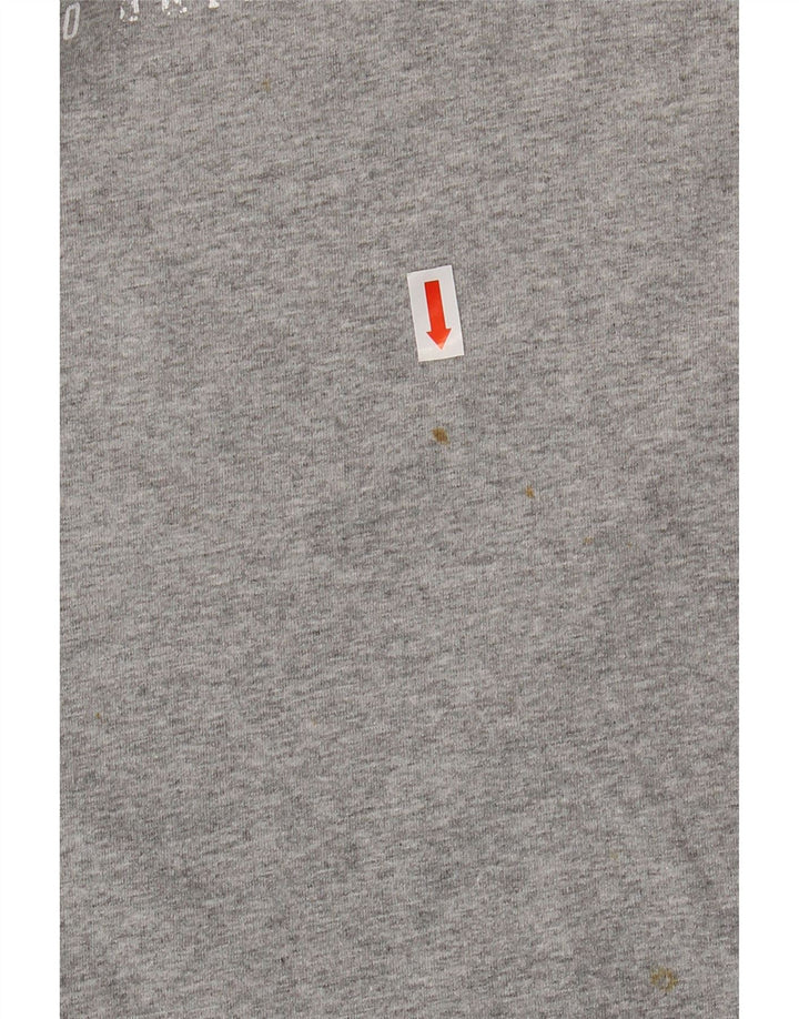 T-shirt grafica da uomo ADIDAS Top piccola in cotone grigio