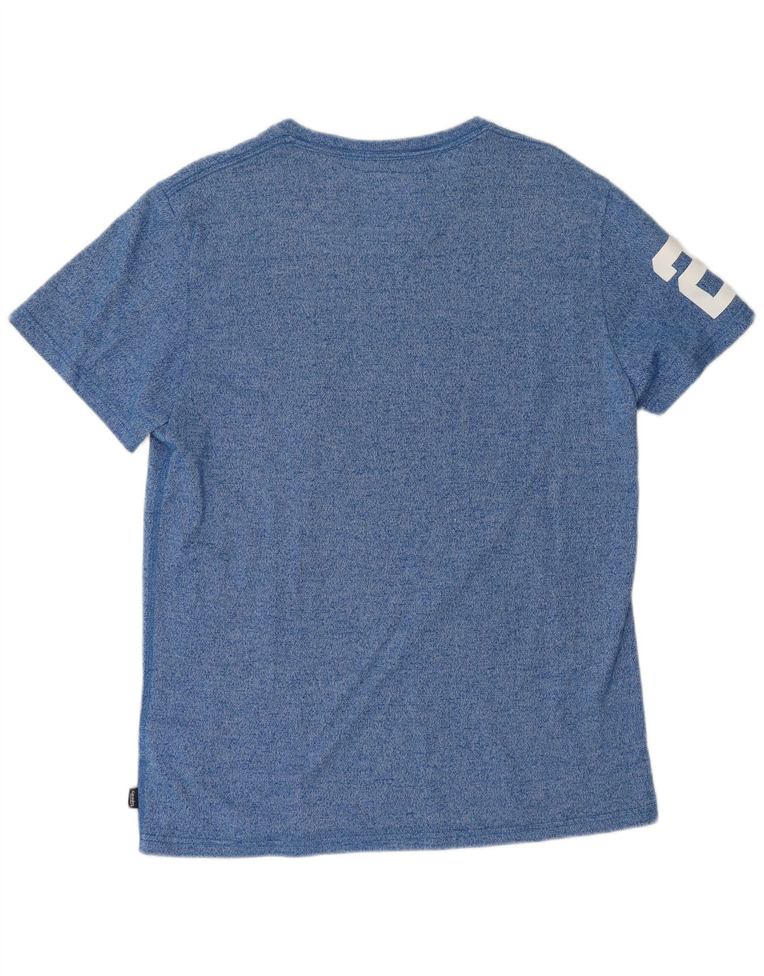 T-shirt grafica da uomo Superdry Top XL in cotone chiazzato blu
