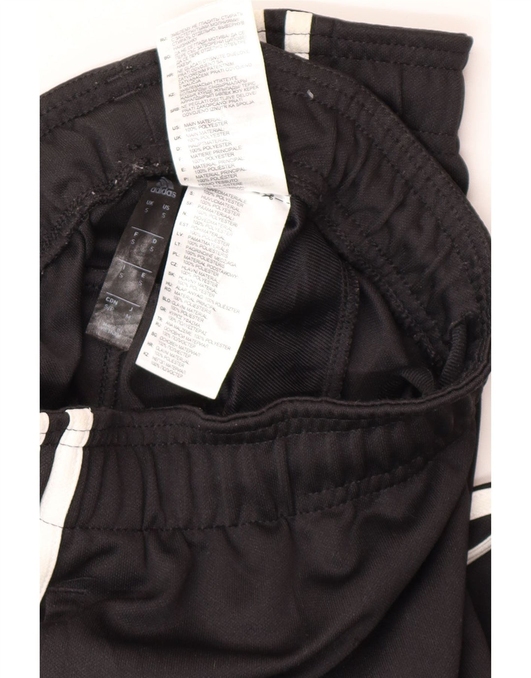 Pantaloni da tuta da uomo ADIDAS piccoli in poliestere nero