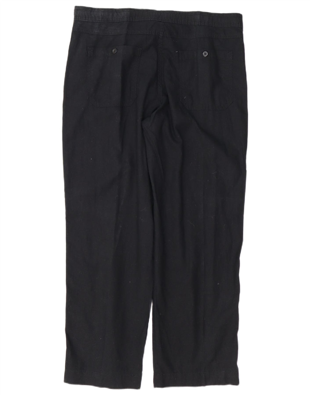 MARKS & SPENCER Pantaloni casual dritti da uomo blu Harbour W36 L29 neri