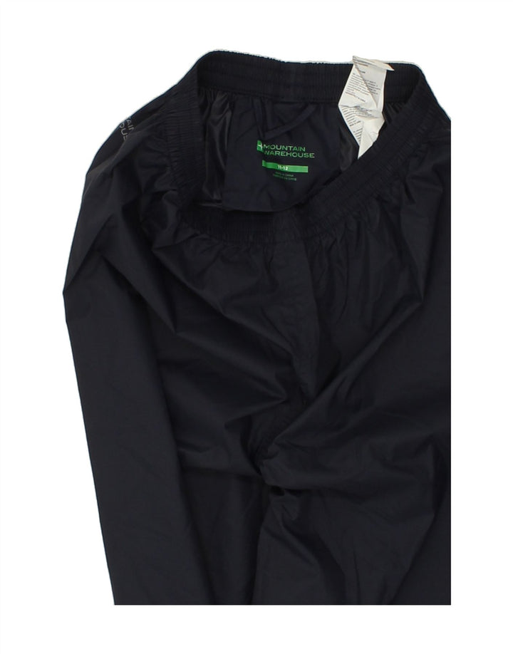 MOUNTAIN WAREHOUSE Boys Tracksuit Trousers 11-12 Years Navy Blue Nylon Vintage Mountain Warehouse and Second-Hand Mountain Warehouse from Messina Hembry 