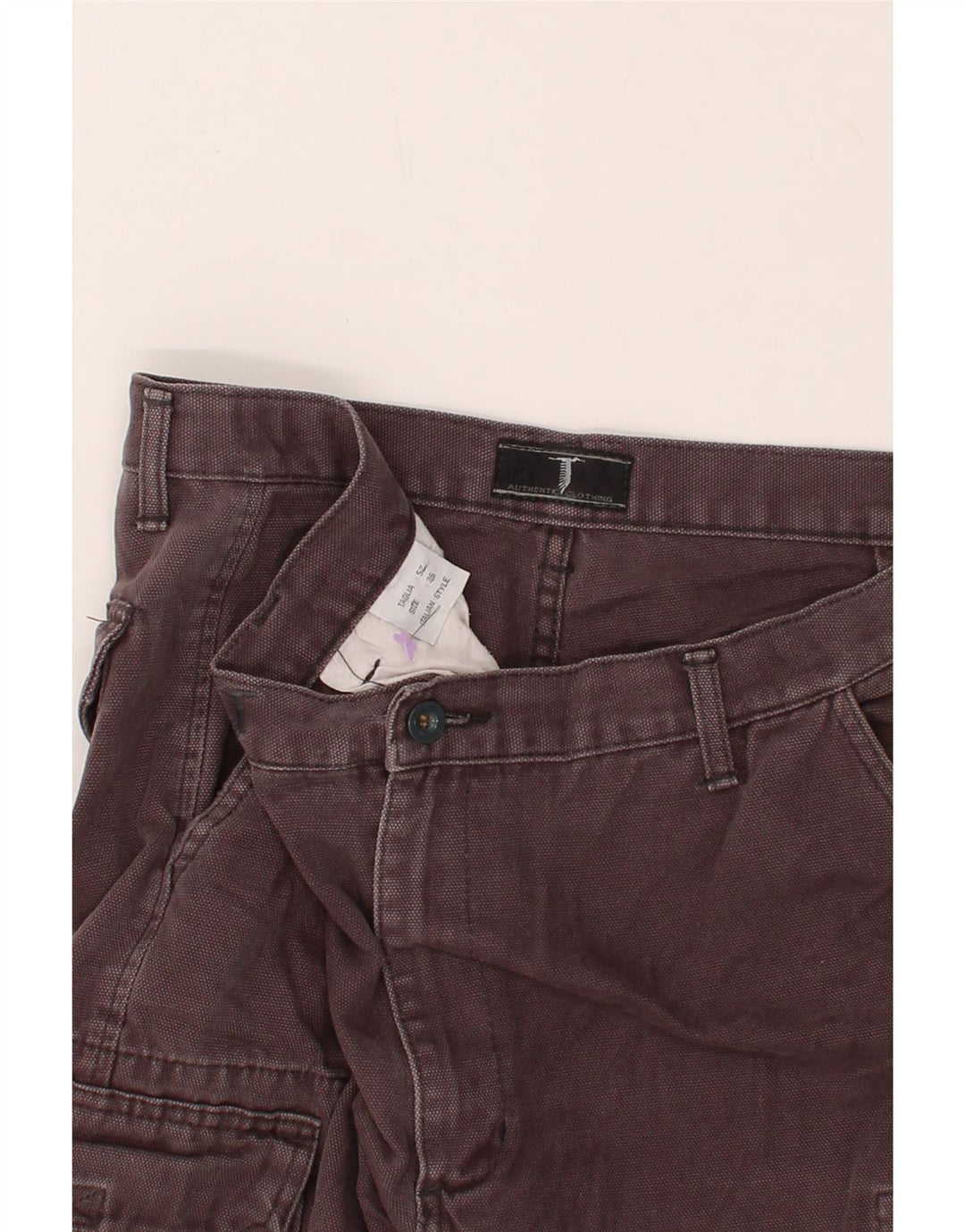 Pantaloni cargo dritti da uomo VINTAGE W36 L32 cotone grigio