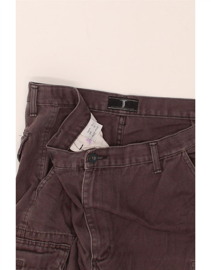 Pantaloni cargo dritti da uomo VINTAGE W36 L32 cotone grigio