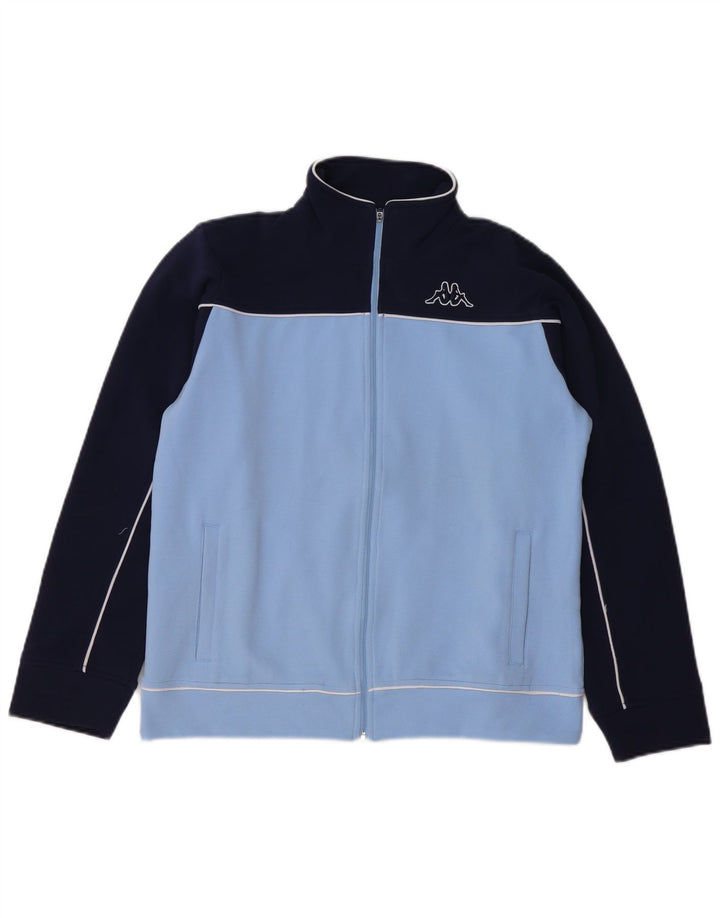 Giacca da tuta oversize da donna Kappa UK 10 Small Blu Colourblock