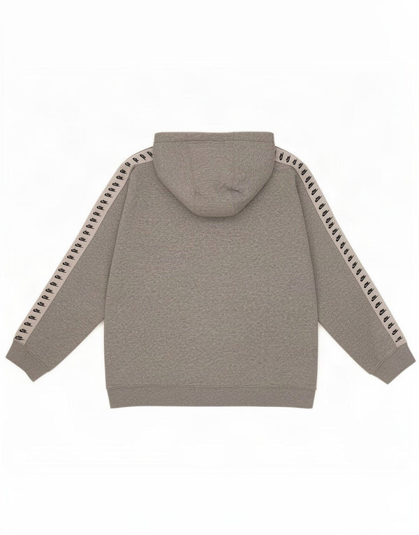 Felpa con cappuccio grafica Nike da uomo XL in cotone color block grigio
