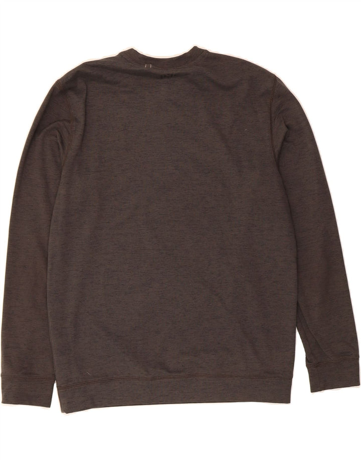 PUMA Mens Sweatshirt Jumper Medium Grey Flecked Polyester Vintage Puma and Second-Hand Puma from Messina Hembry 