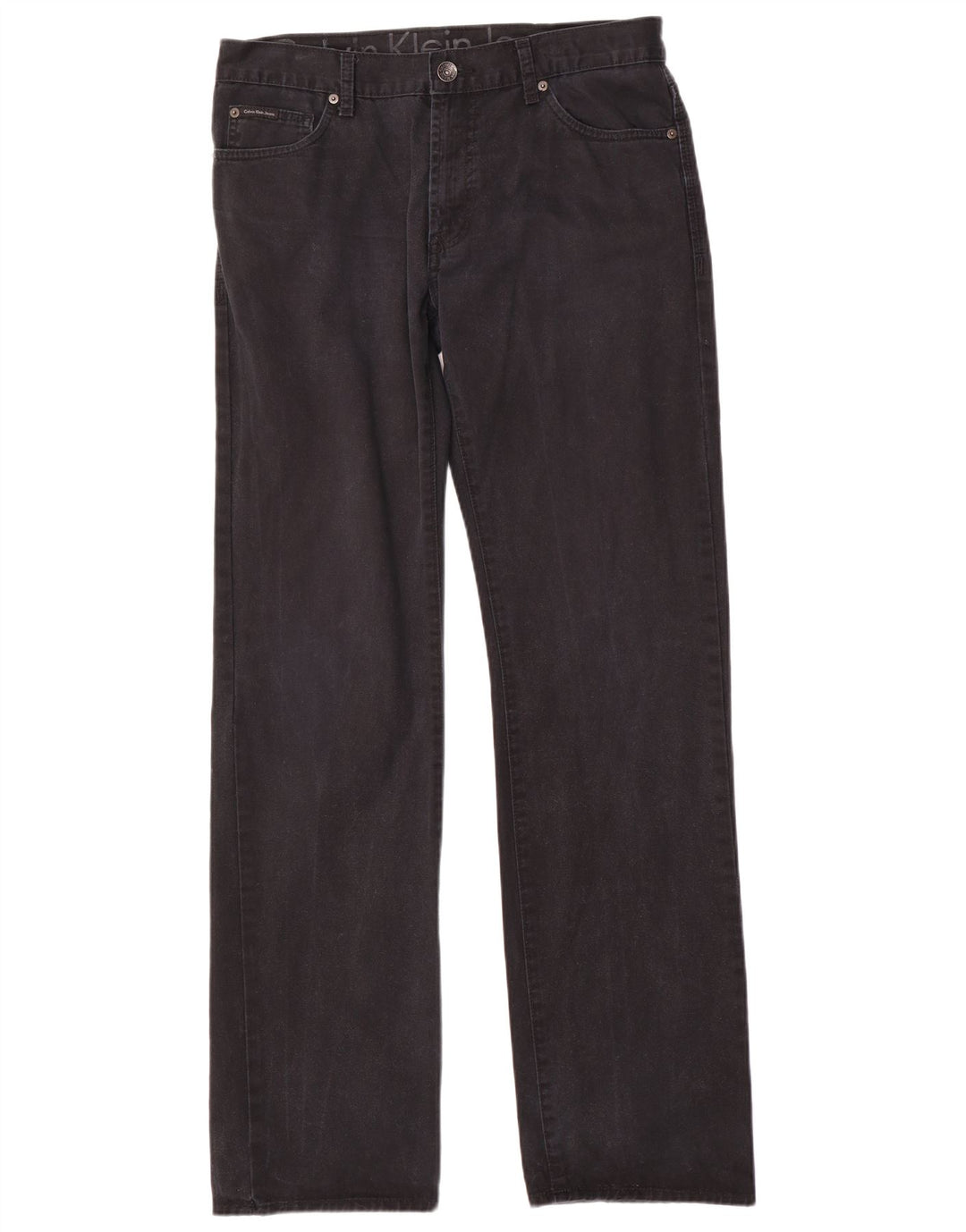 Jeans dritti da uomo Calvin Klein W33 L34 cotone blu navy