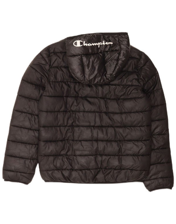 Giacca imbottita con cappuccio da donna Champion UK 12 Medium Nero Poliestere