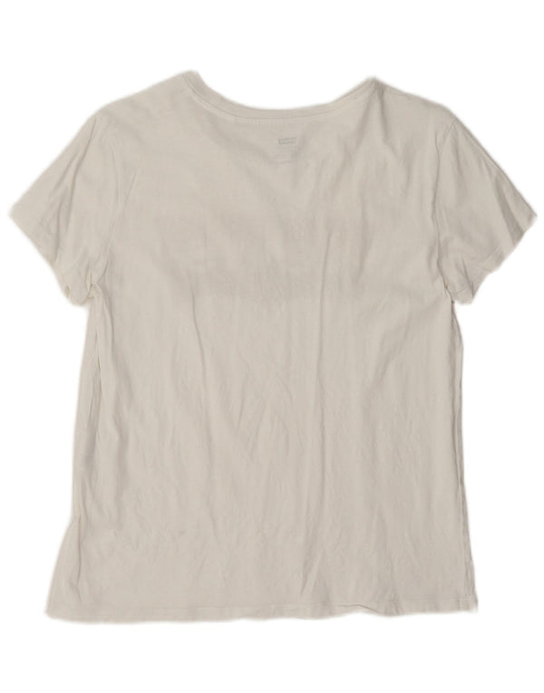 T-shirt grafica da donna Levi's Top UK 14 Medium White