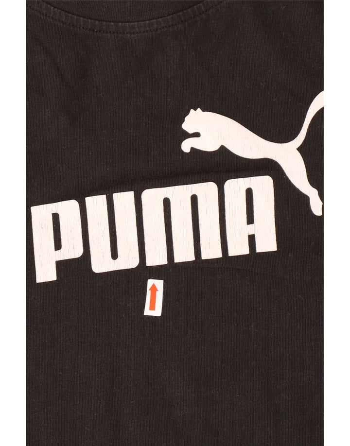 T-shirt grafica da donna PUMA Top UK 14 Large Nera