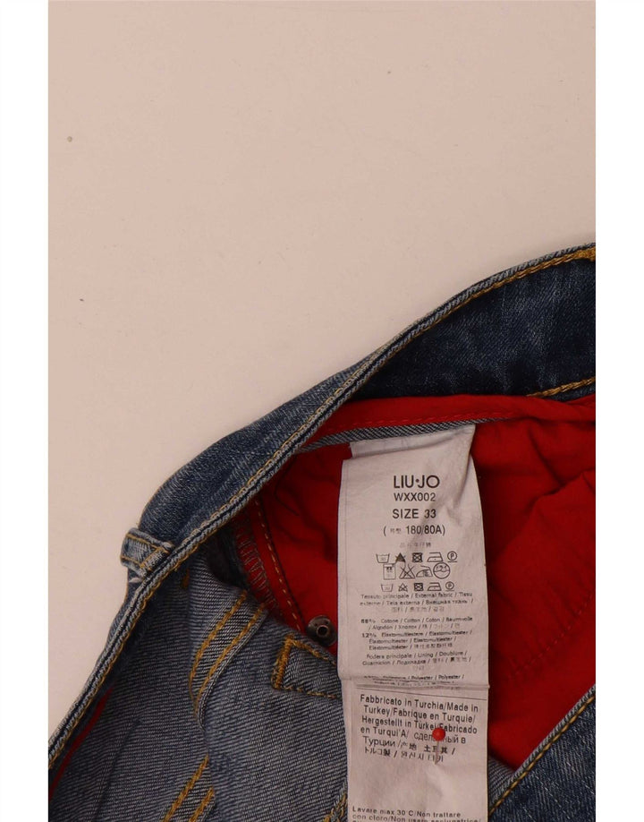Jeans slim effetto consumato da donna Liu Jo W33 L29 cotone blu