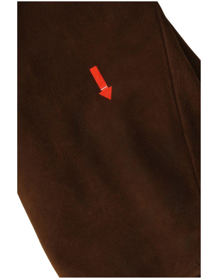 Giacca in pelle da uomo Montes IT 52 XL in pelle marrone