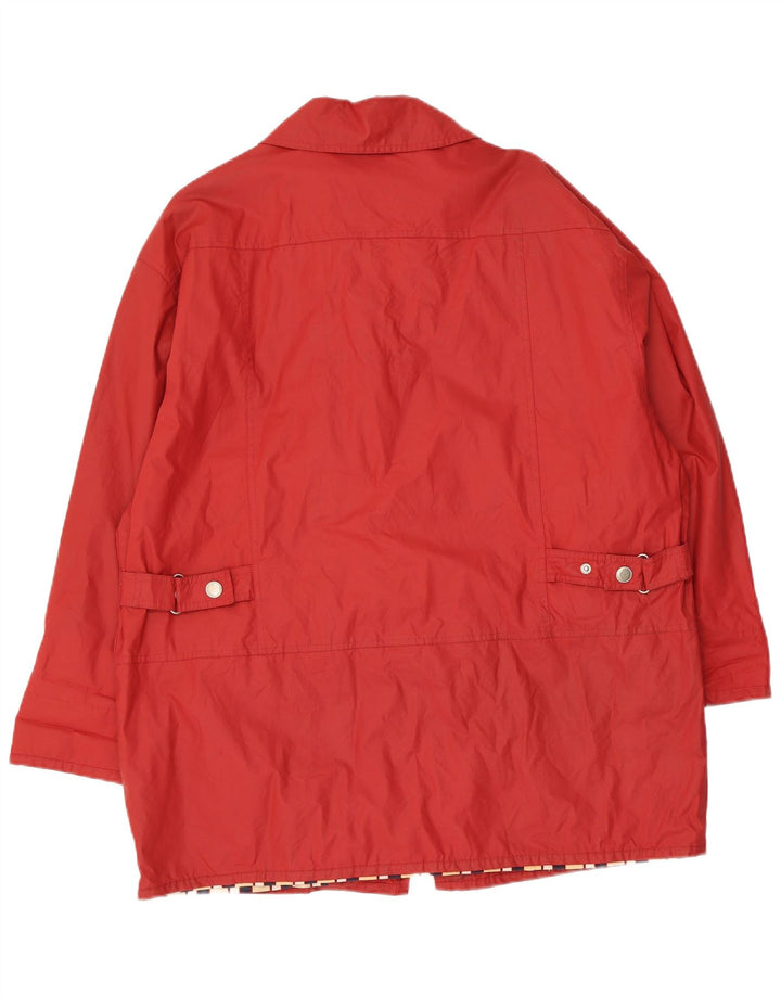 Montgomery oversize New Fast da donna C&A UK 16 Large Rosso Cotone