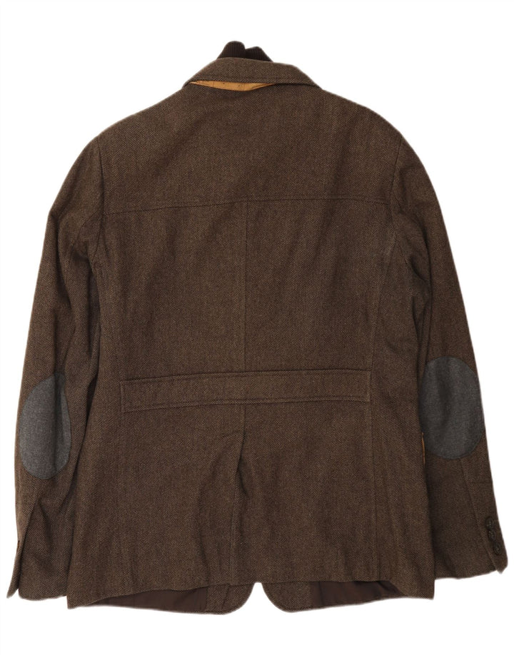 ALVIERO MARTINI Giacca Blazer 3 Bottoni Uomo IT 52 XL Marrone Lana