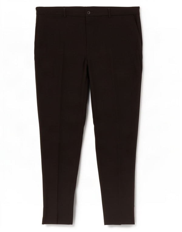 Zara Mens Slim Chino Trousers EU 44 Large W34 L30 Black Viscose